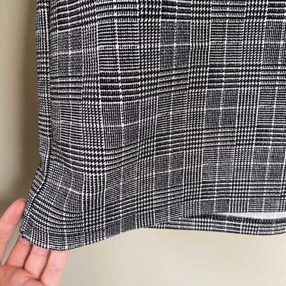 Antistar Black and White Plaid T-Shirt Minidress Large - Picture 5 of 8